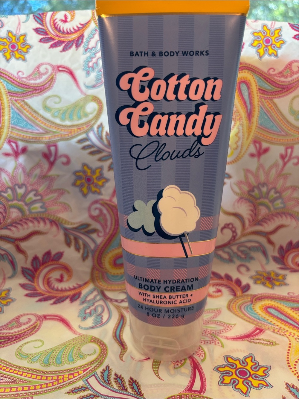 Bath & Body Works Cotton Candy Clouds Body Cream - Lavender & Pink Accents